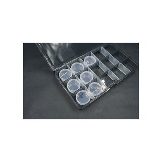 Koswork Clear Round Container (w/lid, ID 25mm, H12mm) (10pcs)