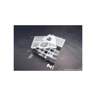 Koswork Two Layer Parts Case 245*175*56mm (w/tray & partition)