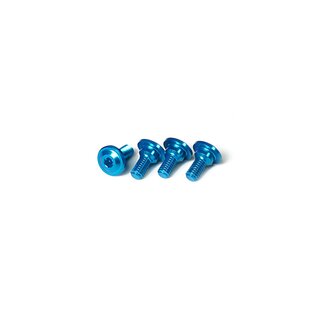 Koswork Aluminum 7075 Servo Screw 3x7mm Blue (4)