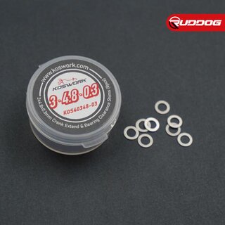 Koswork 3x4.8x0.3mm Crank Extend & Bearing Clearance Shims (8pcs)