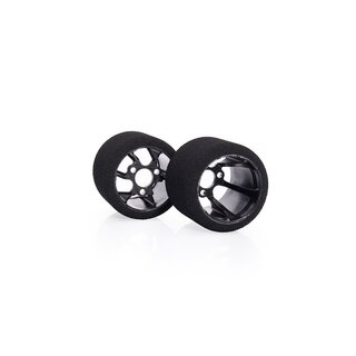 Matrix 1/12 Rear Carbon 32 Shore RC Model Tires (Magenta...