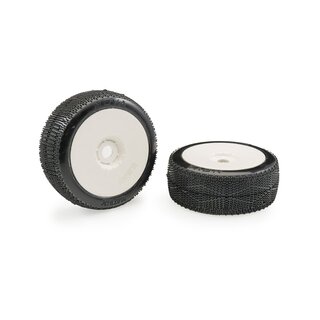 Matrix Nova Super Soft 1:8 Buggy Tires Pre-glued (White Wheels | 2pcs)