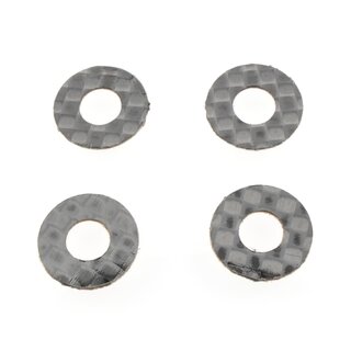 Revolution Design Ultra 1/10 Offroad & 1/12 Onroad Carbon Fiber Body Washers (4pcs | for 5mm Posts)