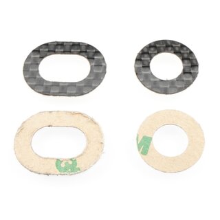 Revolution Design Ultra 1/8 Offroad Carbon Fiber Body Washers (4pcs | for 7-8mm Posts)