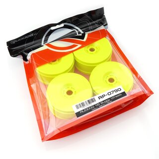 RUDDOG 1/8 Buggy Wheels (Yellow | 83mm | 4pcs)
