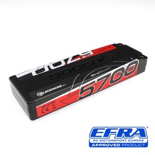 RUDDOG Racing ProStock 5700mAh 150C/75C 7.4V Ultra-LCG Stick Pack LiPo Battery