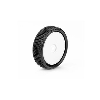 1/10 OFF-ROAD PRE-GLUED TIRE 2WD FRONT CARPET - 102 - MEDIUM HUDY - EOS & Hudy-Series Reifen