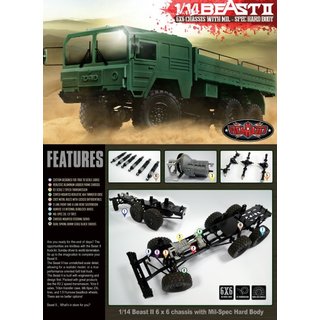 RC4WD ZK0052  Beast II 6x6 Truck Kit
