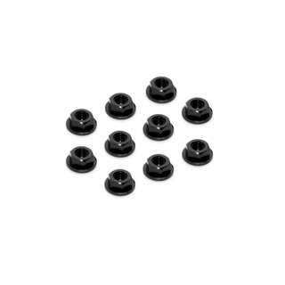 Alu Fcherscheibenmutter M4 - Schwarz (10)