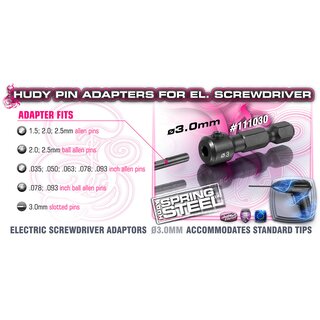 Adapter fr Bohrmaschieneneinstze 3.0mm