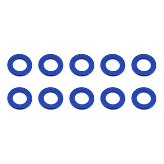 Team Associated Ballstud Washers, 5.5x0.5 mm, blue aluminum