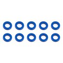 Team Associated Ballstud Washers, 5.5x1.0 mm, blue aluminum