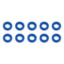 Team Associated Ballstud Washers, 5.5x1.0 mm, blue aluminum