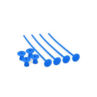 Jconcepts 1/10th off-road tire stick - holds 4 mounted tires (blue) - 4pc.