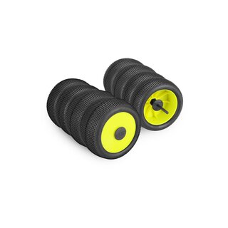 Jconcepts 1/10th off-road tire stick - holds 4 mounted tires (blue) - 4pc.