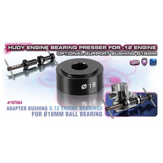 Pressadapter fr 2.11ccm Motoren 18mm Kugellager