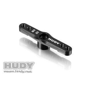 ALU THROTTLE SERVO HORN - FUTABA, SAVX - 2-HOLE - 25T - V2
