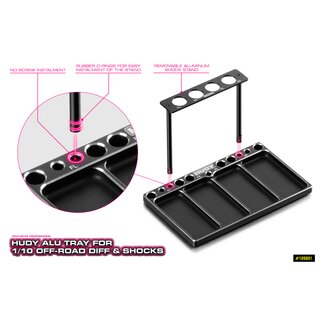 Alu Schale fr Off Road 1/10 Diff & Dmpfer