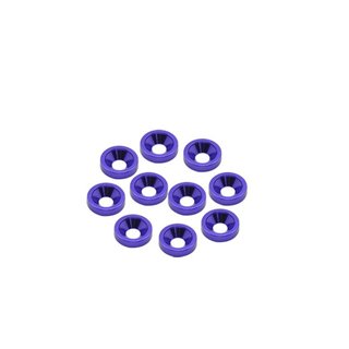 Arrowmax 020041 Alu M4 Countersink Washer-Blue (10)