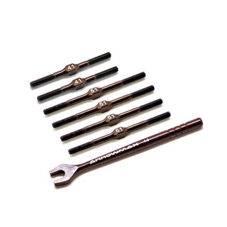 Arrowmax 032001 Turnbuckle Set for Yokomo B-MAX2 (Spring Steel)