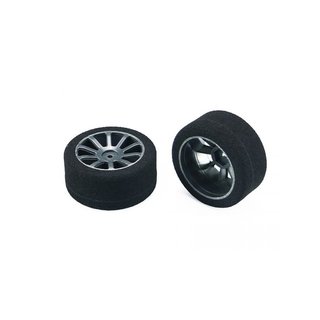 Arrowmax 040319 1/10 FoRain Tyre Rim 30MM Rear Carbon (2) Italy