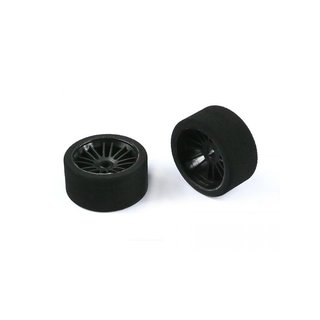 Arrowmax 041013 1/10 Pan Car FoTyre Rim Front 37 Shore Carbon (2) Italy