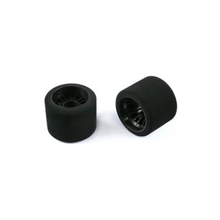 Arrowmax 041111 1/10 Pan Car FoTyre Rim Rear 25 Shore Carbon (2) Italy