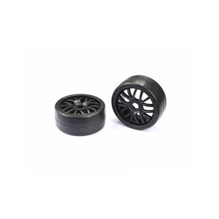 Arrowmax 042705 1/8 GT Tire Medium Glued Black (2)
