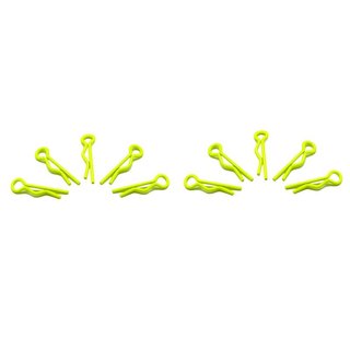 Arrowmax 103102 small body clip 1/10 - fluorescent yellow  (10)