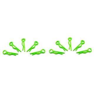 Arrowmax 103103 small body clip 1/10 - fluorescent green  (10)