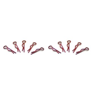 Arrowmax 103106 small body clip 1/10 - metallic red  (10)