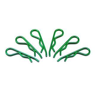 Arrowmax 103121 body clip 1/8 - metallic green  (6)