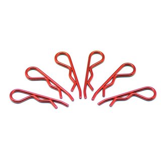 Arrowmax 103122 body clip 1/8 - metallic red  (6)