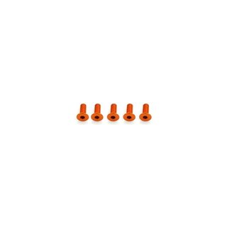 Arrowmax 14CS3008O Alu Screw allen countersunk M3x8 Orange (7075) (5)