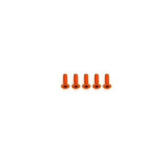 Arrowmax 14CS3010O Alu Screw allen countersunk M3x10 Orange (7075) (5)