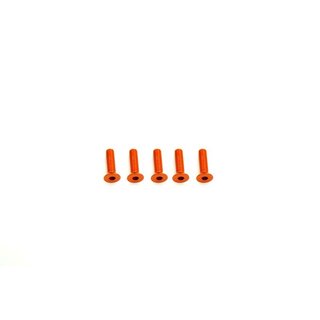 Arrowmax 14CS3012O Alu Screw allen countersunk M3x12 Orange (7075) (5)