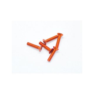 Arrowmax 14CS3014O Alu Screw allen countersunk M3x14 Orange (7075) (5)