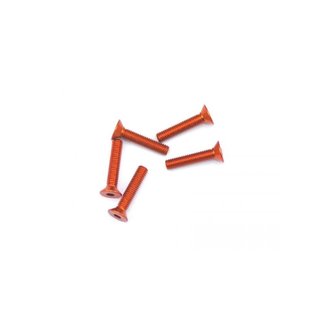 Arrowmax 14CS3015O Alu Screw allen countersunk M3x15 Orange (7075) (5)