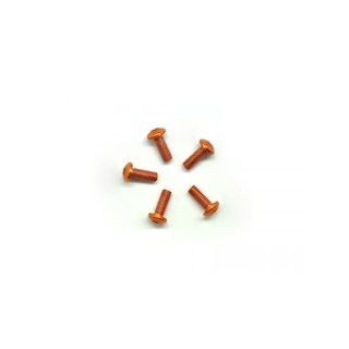 Arrowmax 14RH3008O Alu Screw allen roundhead M3x8 Orange (7075) (5)