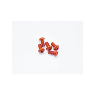 Arrowmax 14RH4008O Alu Screw allen roundhead M4x8 Orange (7075) (5)