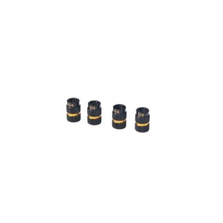 Arrowmax 171048 4MM Alu Nut For 1/10 Set-Up System Black Golden (4)