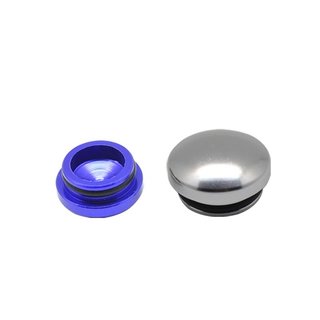 Arrowmax 199009 18MM PURPLE & 22MM SILVER ALUMINUM END CAP (2)