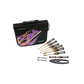 Arrowmax 199444 AM Toolset For 1/10 Electric Touring Cars (10pcs) With Tools