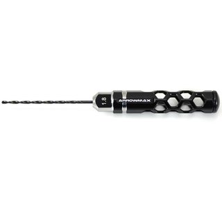 Arrowmax 220018B Drill 1.8MM Long For 1/32 Mini 4WD (Black)