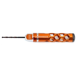 Arrowmax 220020O Drill 2.0MM For 1/32 Mini 4WD (Orange)