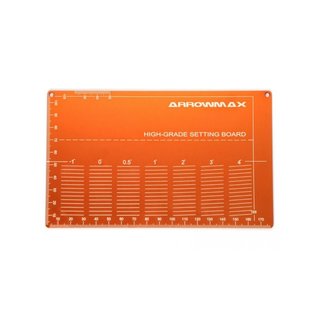 Arrowmax 220022O High Grade Setting Board For 1/32 Mini 4WD (Orange)