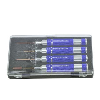 Arrowmax 290910 Mini Toolset 4 Pieces With Plastic Case